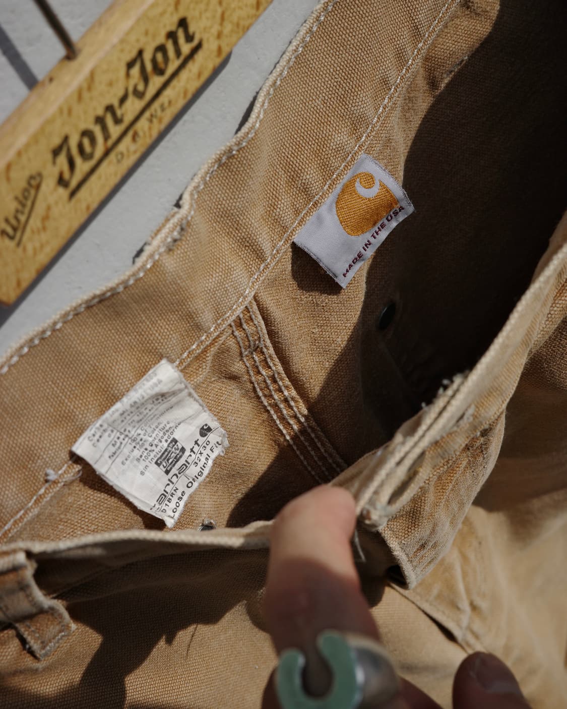 90s Carhartt 더블니 워크 팬츠 상품이미지3