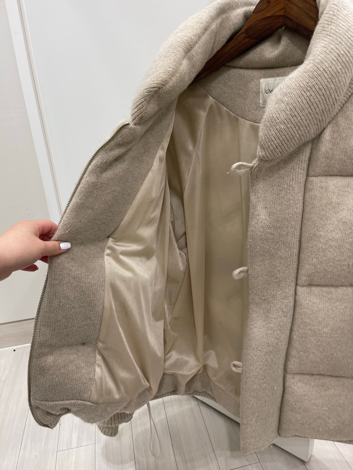 우마뭉 니트울100% 패딩 남자 M (100-105) 상품이미지8