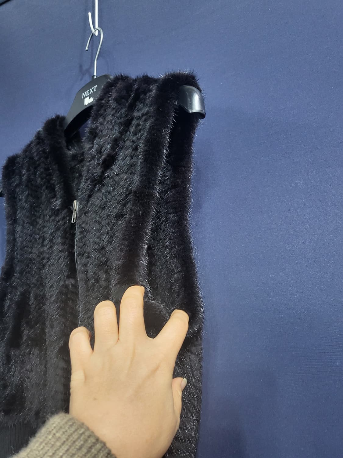 밍크 후드베스트 상품이미지2