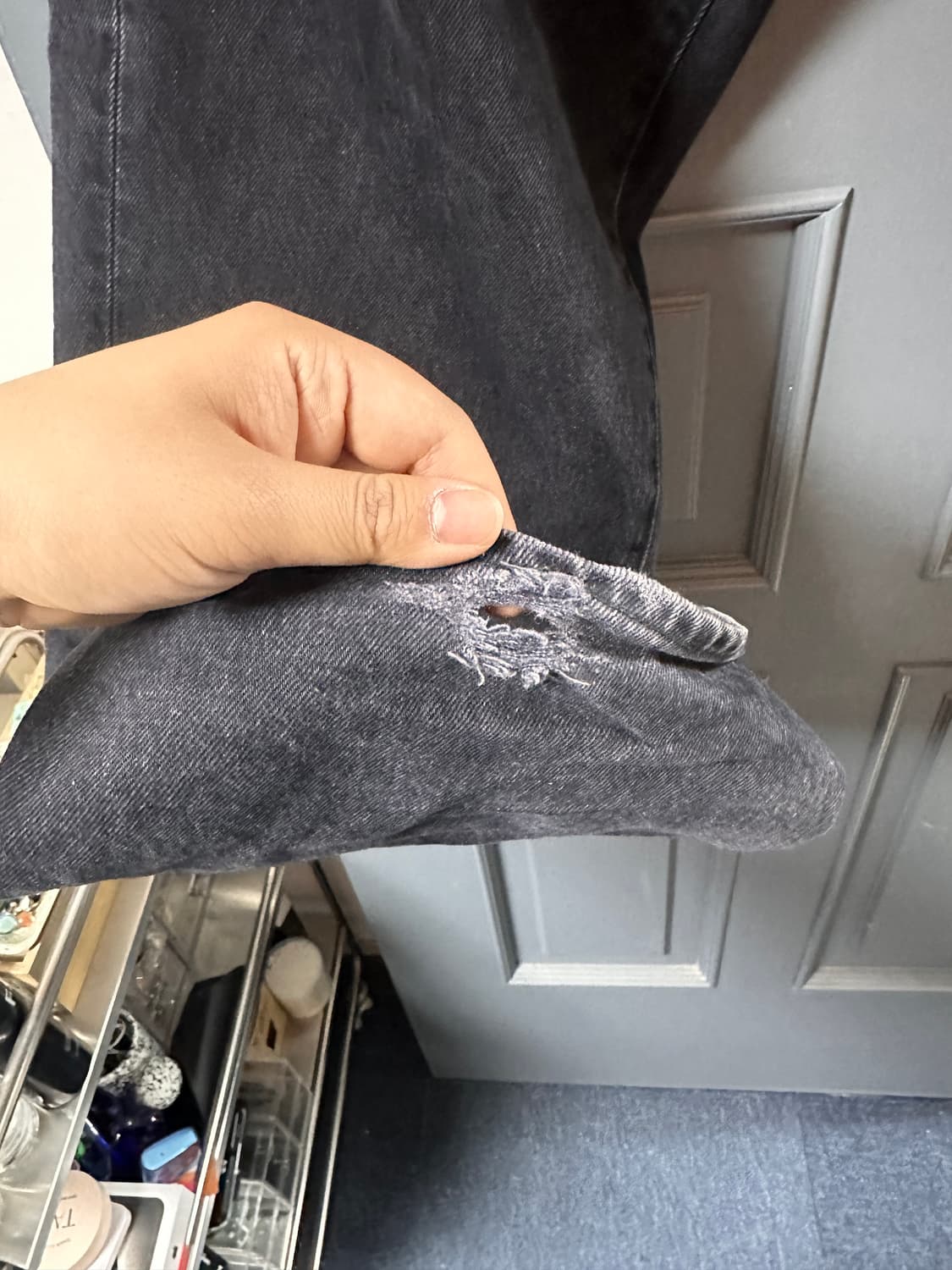 슈프림 배기진 블랙 34 상품이미지6