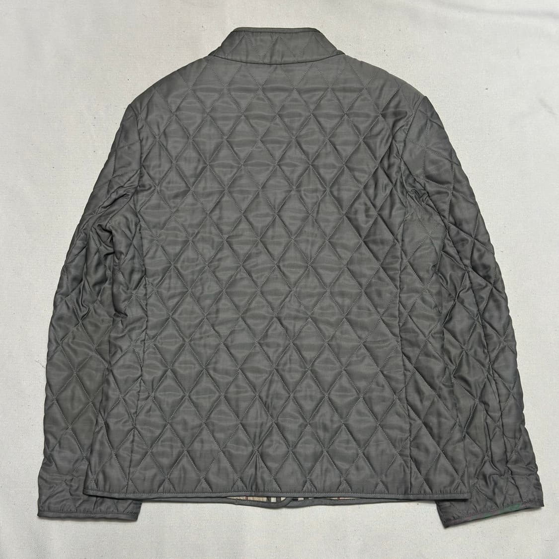 M 버버리 여성용 그레이 퀼팅 자켓 상품이미지4