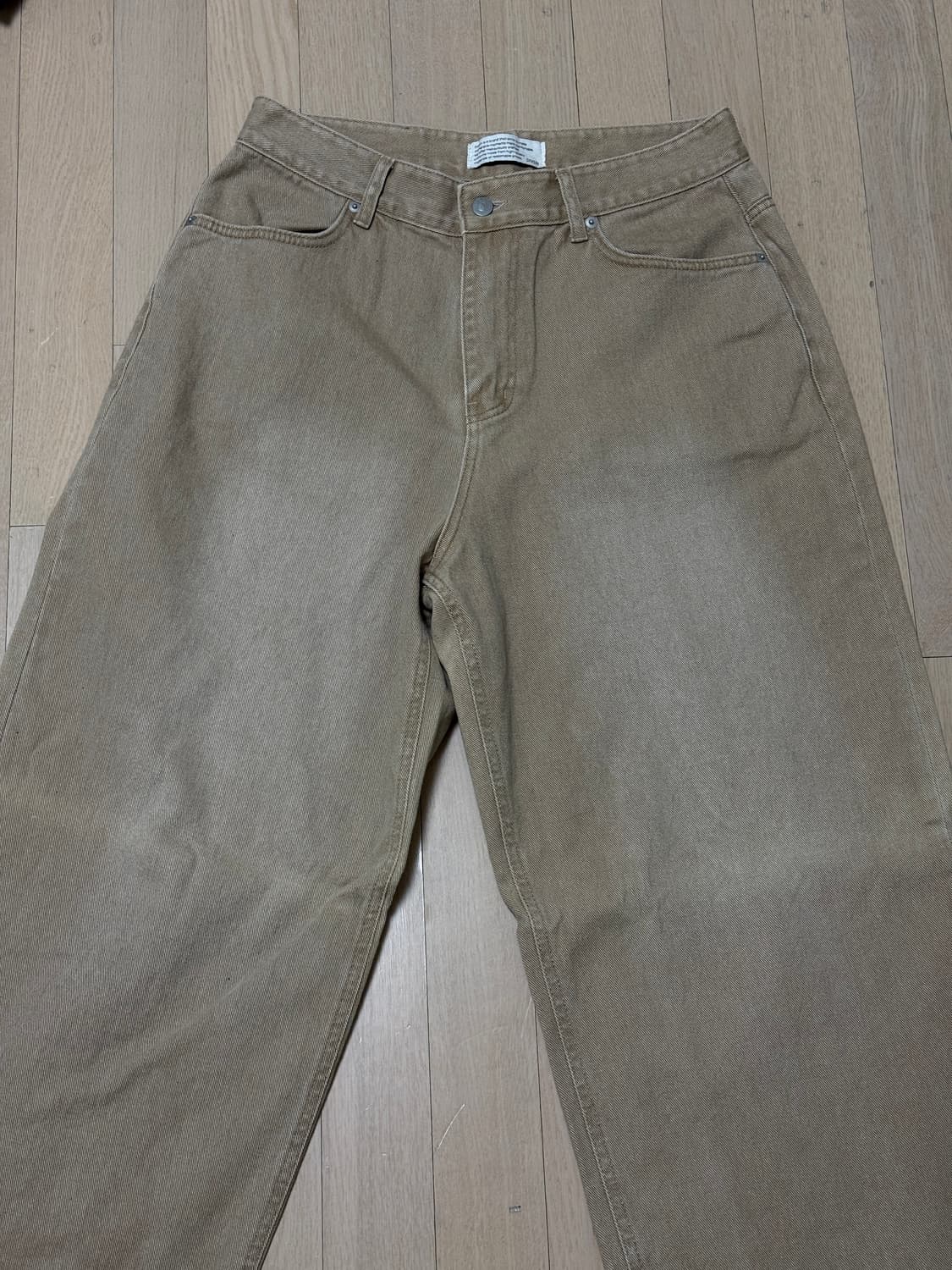 다이브인 루즈 와이드 데님 베지 색상 / 2사이즈 상품이미지5