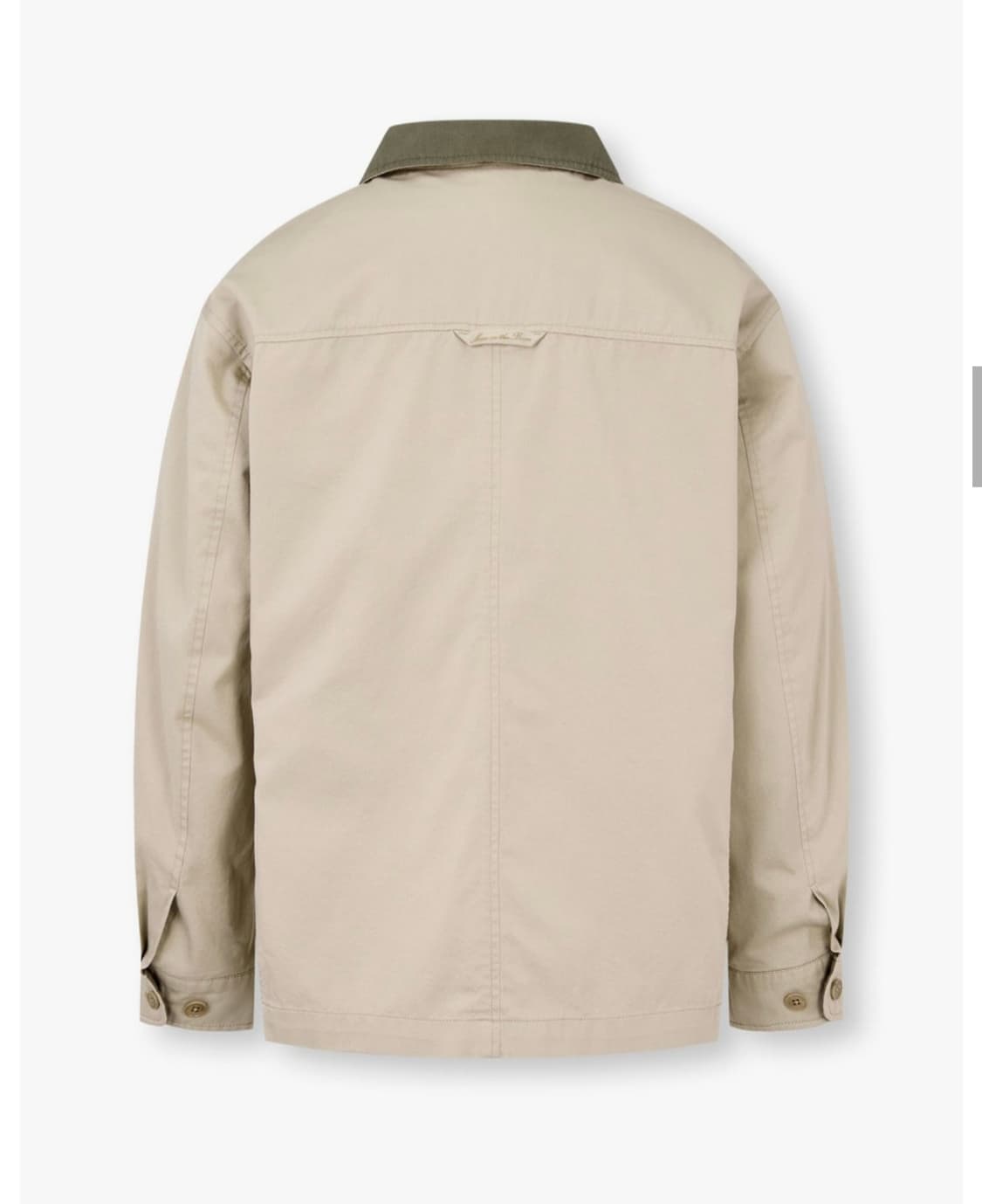 25SS 맨온더분 배색 칼라드 코튼 하프 자켓  상품이미지2