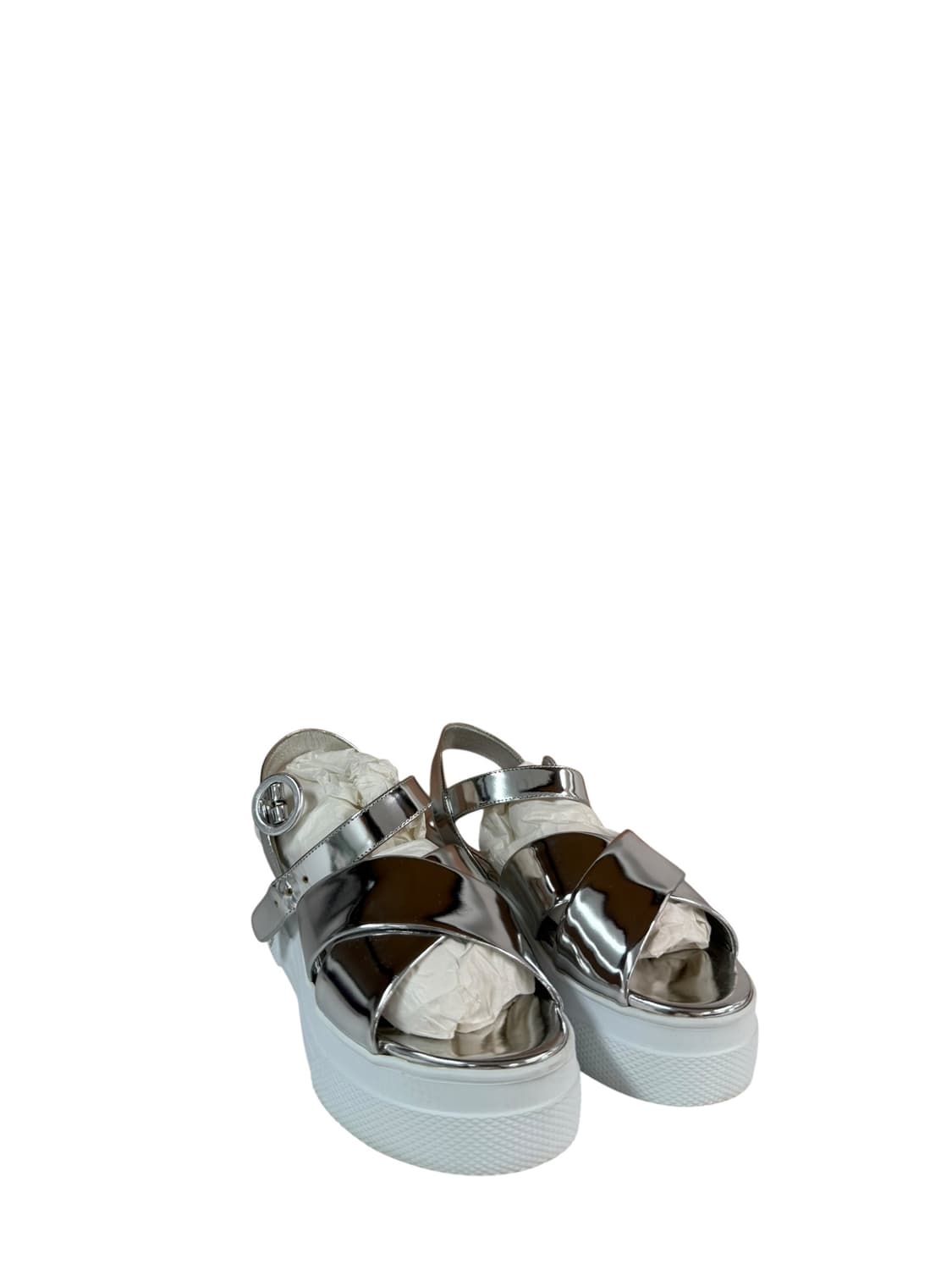 미우미우 크리스탈 실버 샌들 38 상품이미지3