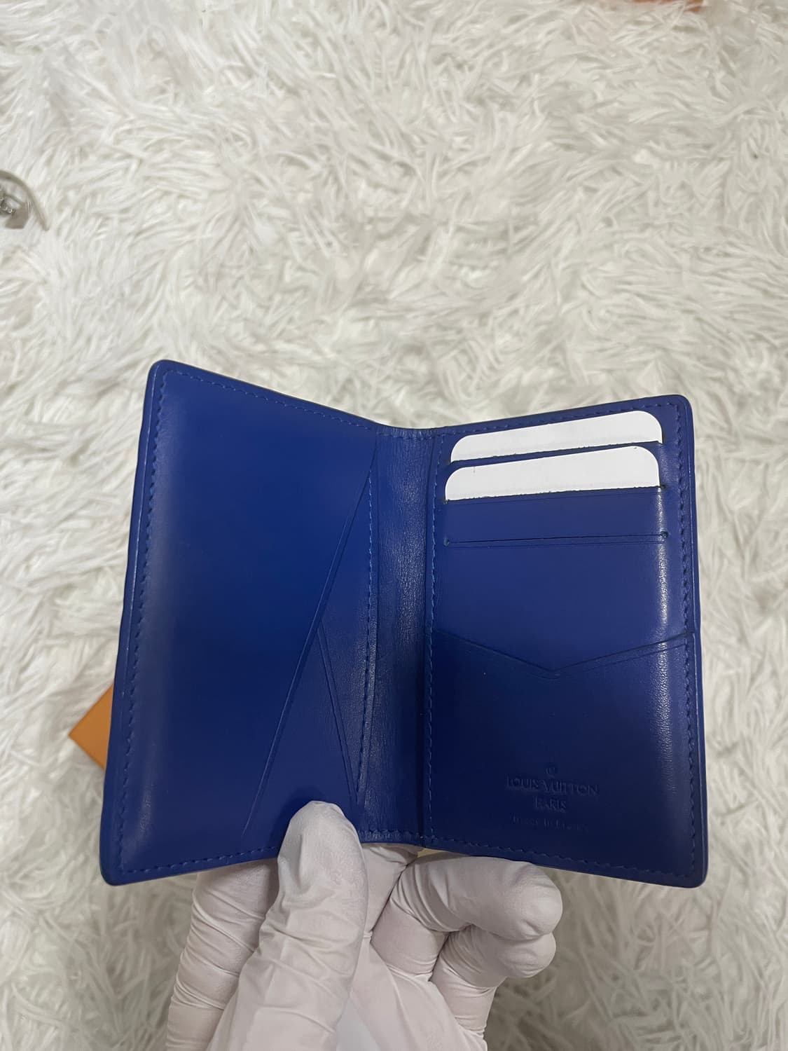 [한정판] [풀구성] [S+급] 루이비통 토뤼옹 오거나이저 카드지갑 블루 상품이미지4