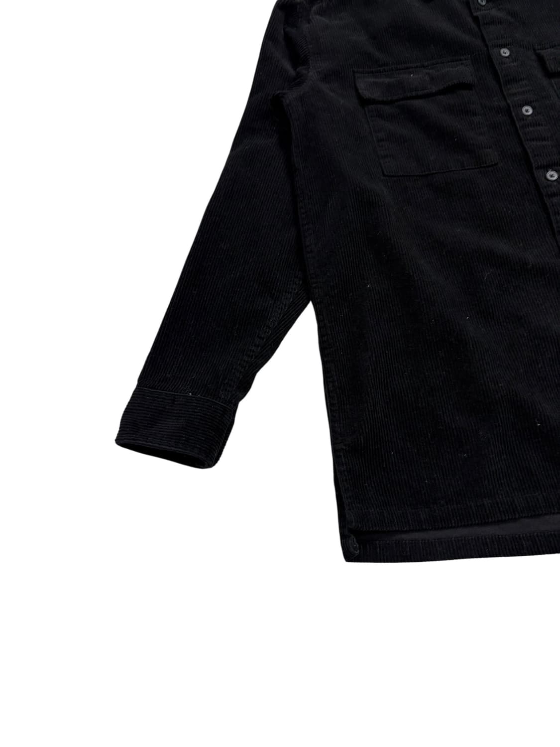 무신사 스탠다드 코듀로이 셔츠 블랙 상품이미지3