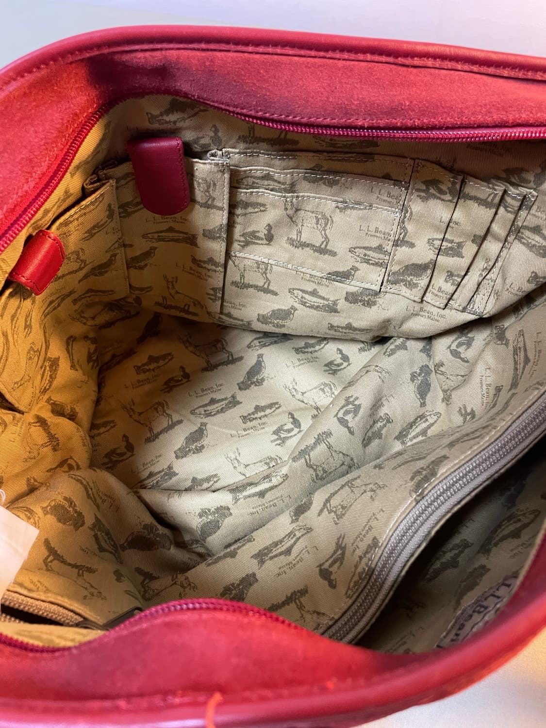 Vintage L.L. Bean Suede Leather Tote Bag 상품이미지7
