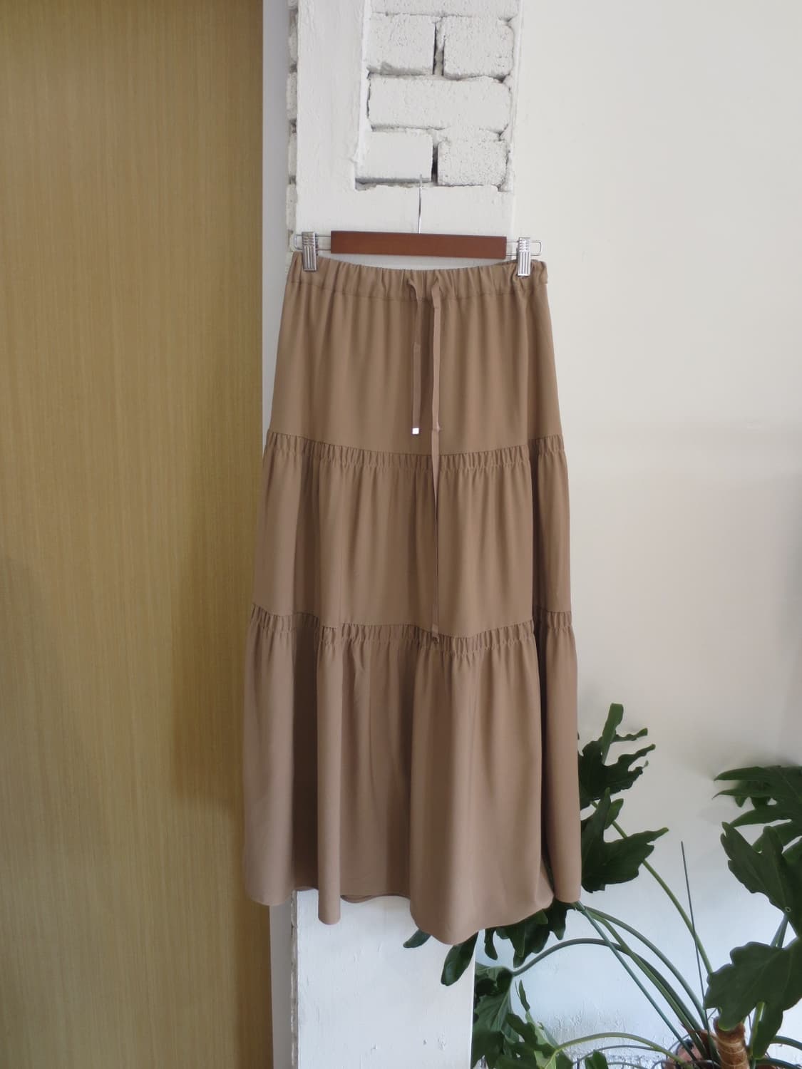 베이지 롱 스커트 상품이미지4