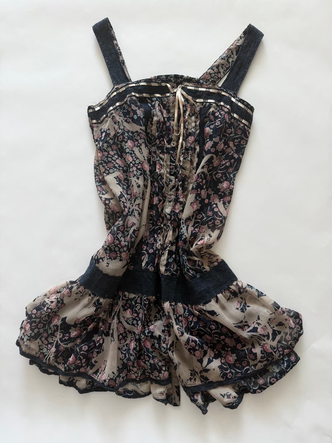 Axes femme 플로럴 러블리 갸루 미니 원피스 상품이미지1