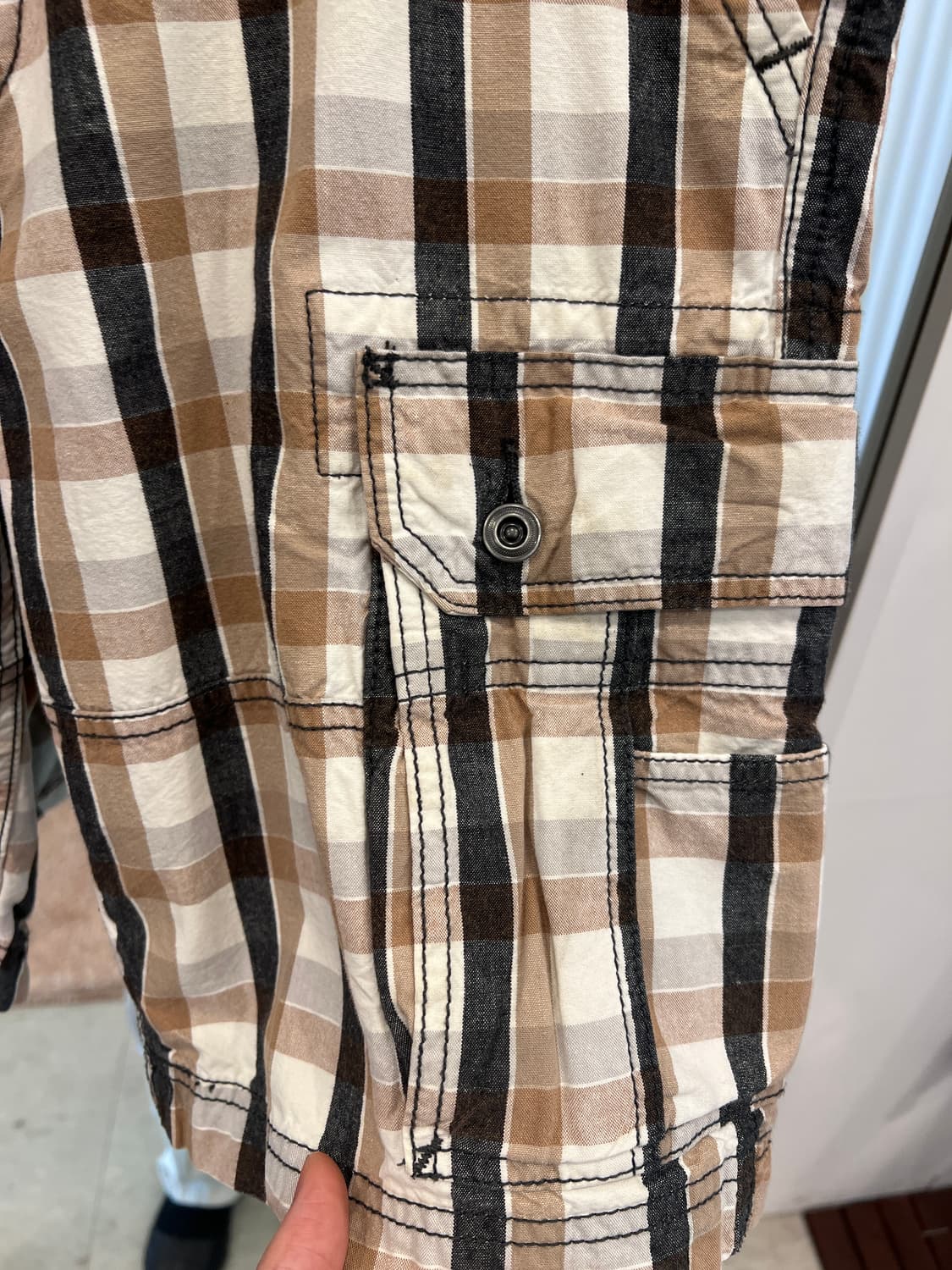 Levis 리바이스 체크 카고 하프 팬츠 (32inch) 상품이미지9