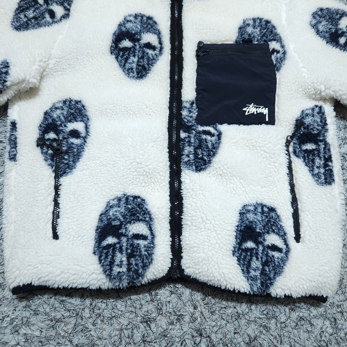 스투시) M 남자 마스크 쉐르파 플리스 / 왕눈이샵 상품이미지5