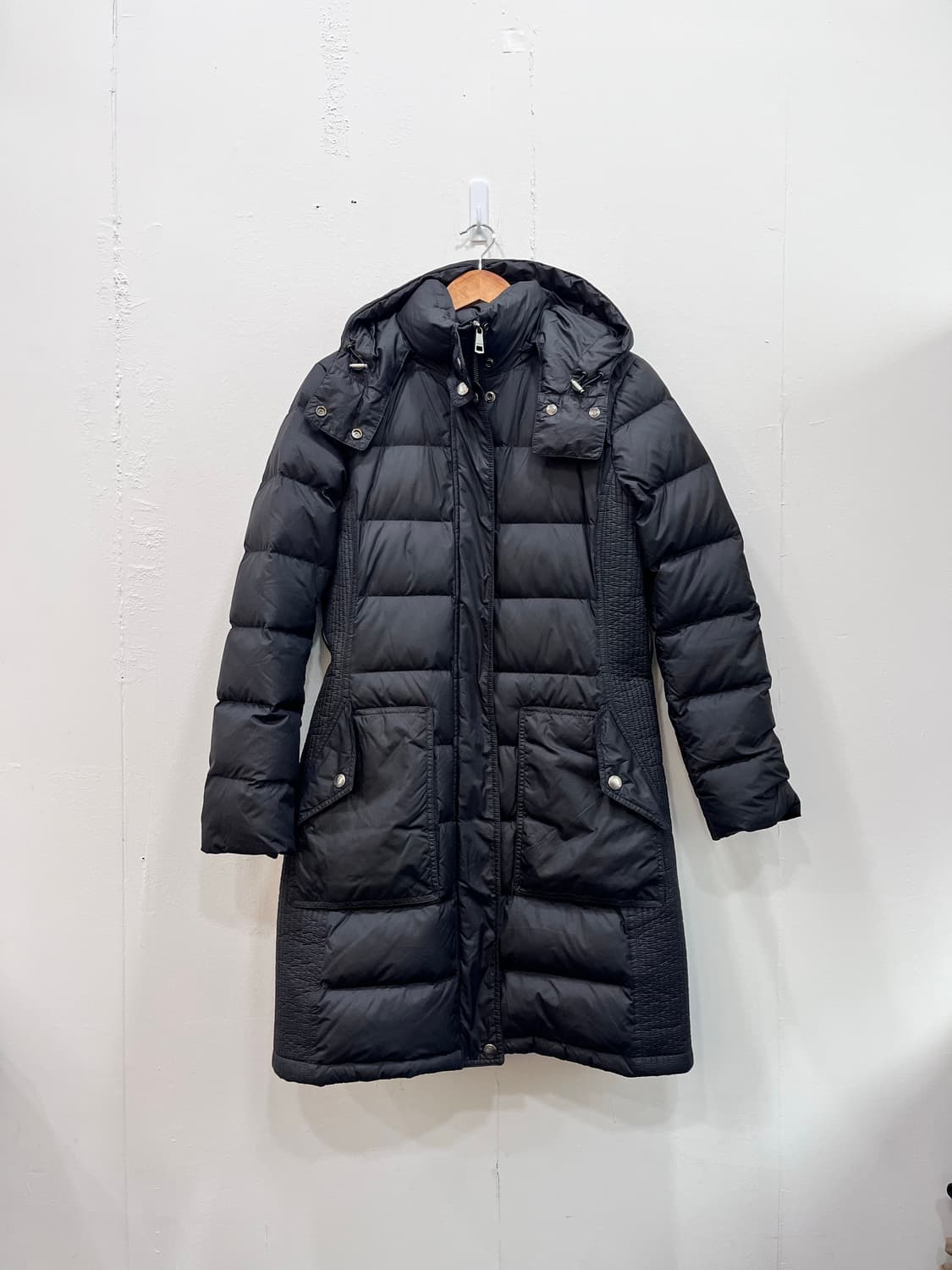 버버리 브릿라인 덕다운 롱패딩 M 블랙 상품이미지2
