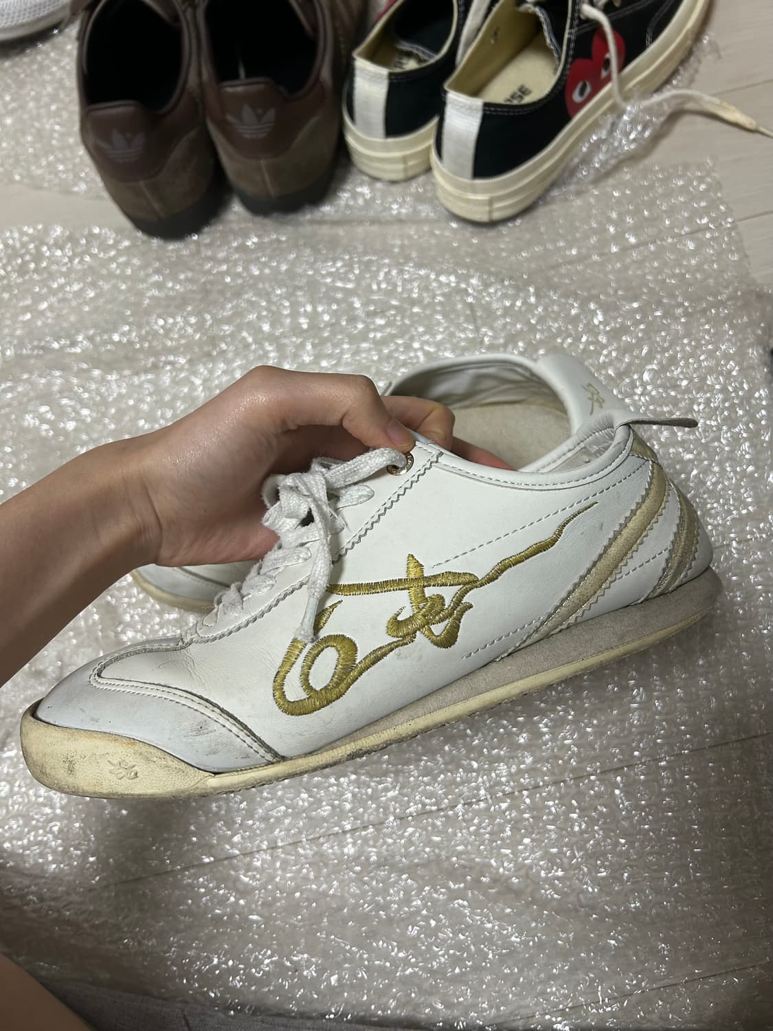 오니츠카타이거 멕시코 66 흰금 스니커즈 240 상품이미지2