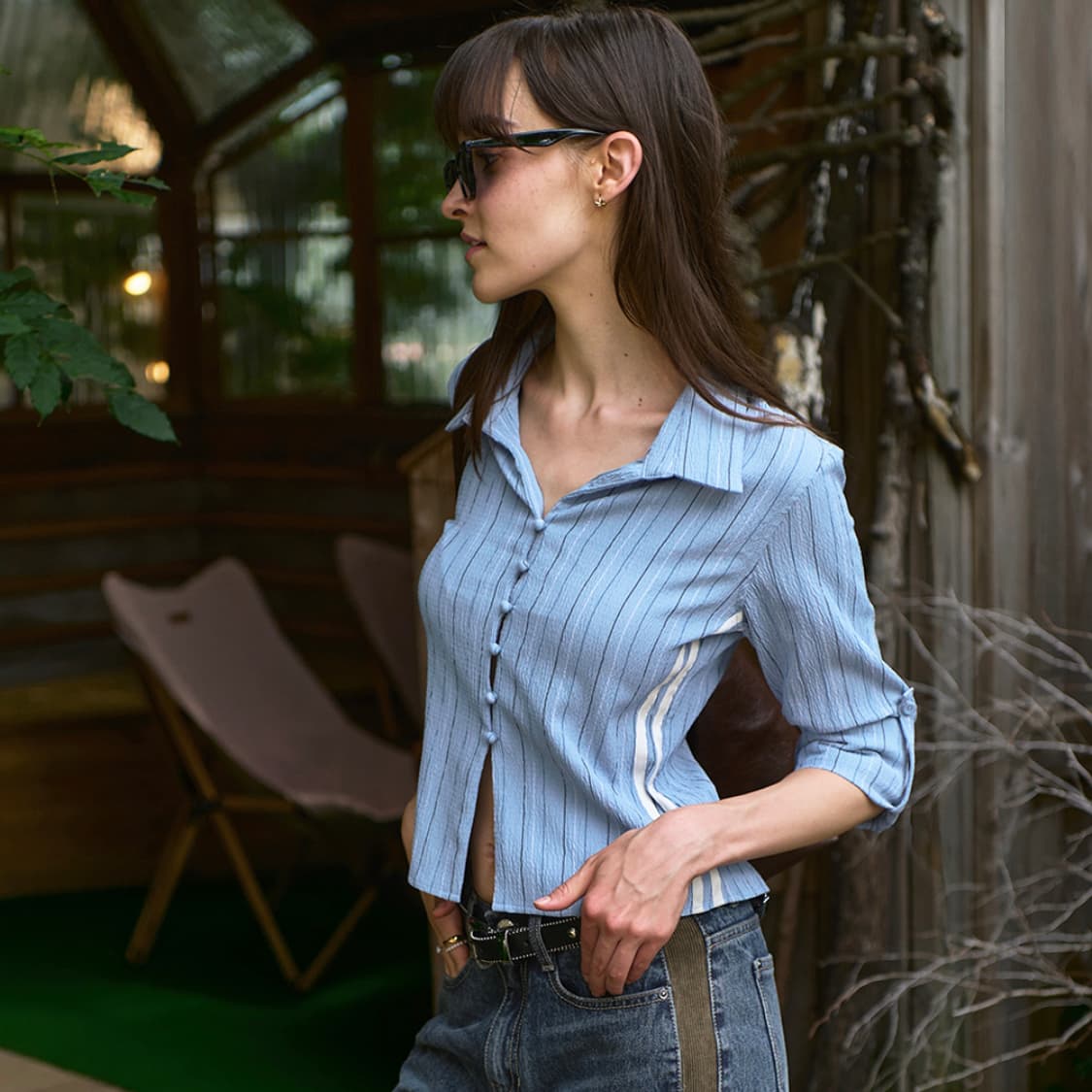 비터셀즈(BITTER CELLS) 픽션 라인 블라우스 55 상품이미지3