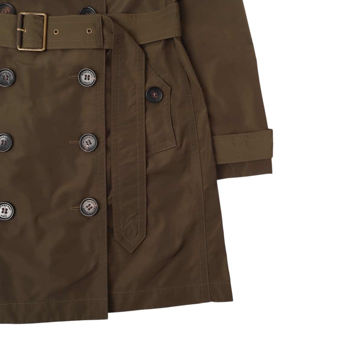 버버리 발모랄 카키 더블 트렌치코트 상품이미지4