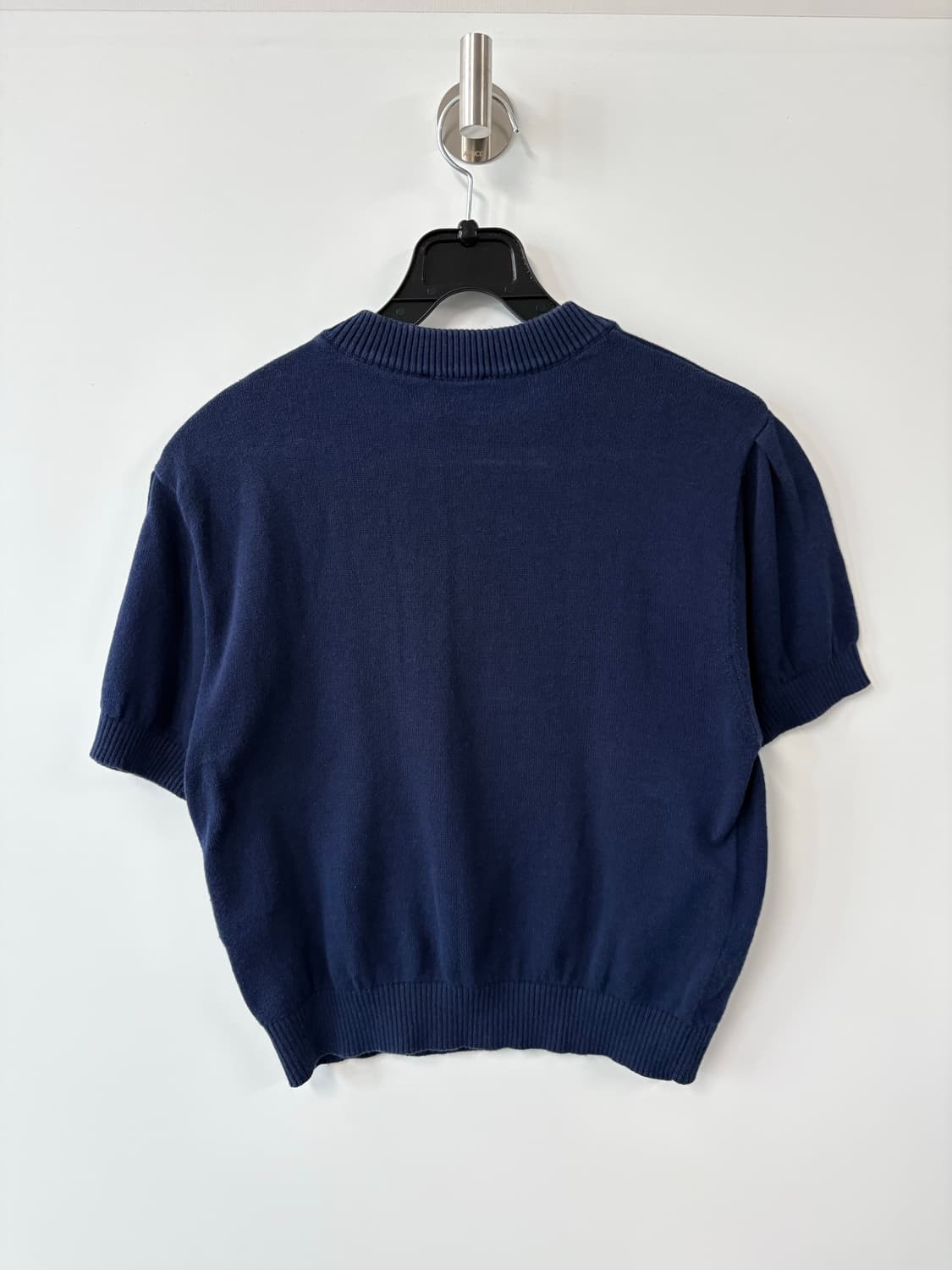 마리떼 네이비 반팔 니트 상품이미지4