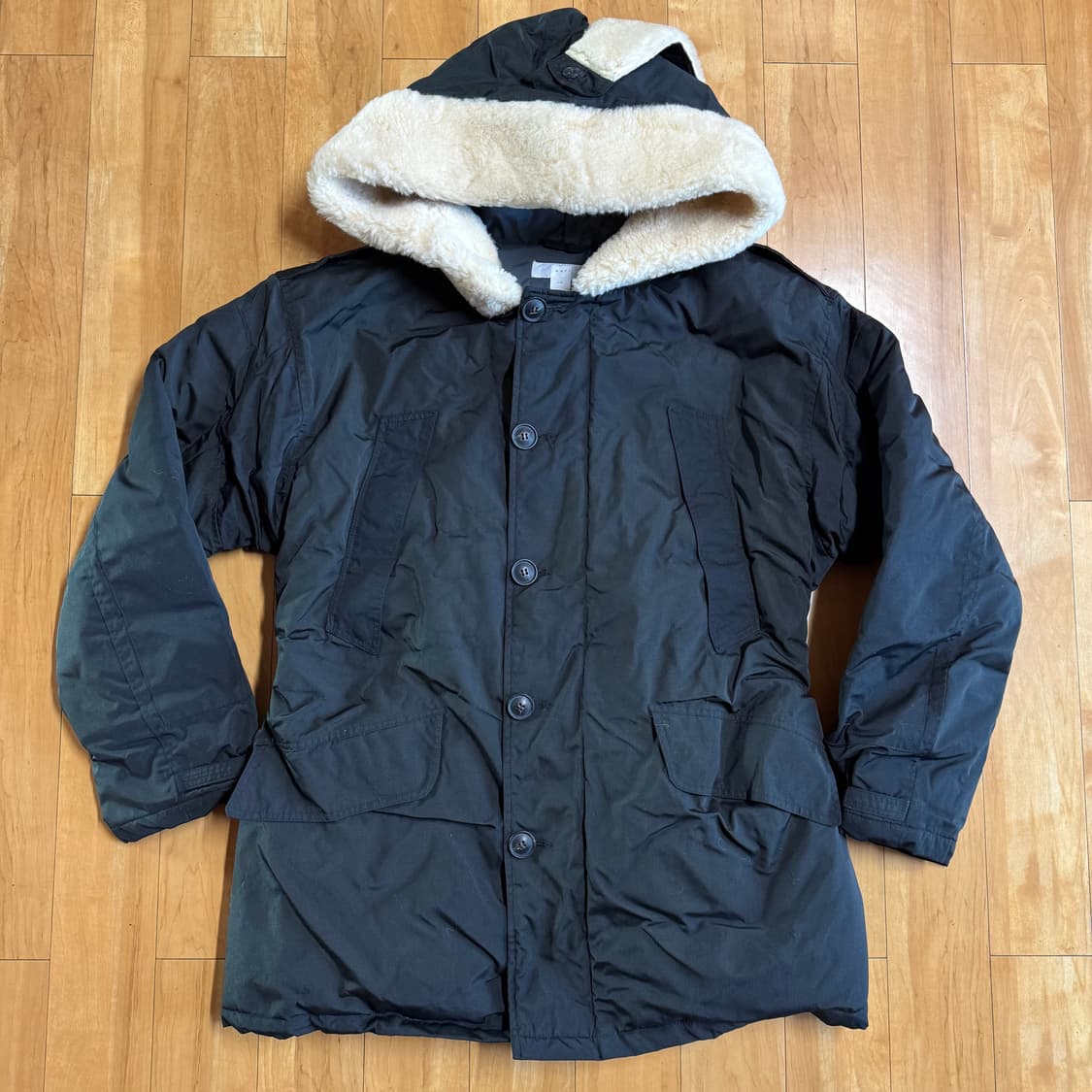 B2 오리털 다운 자켓 블랙 L 상품이미지1