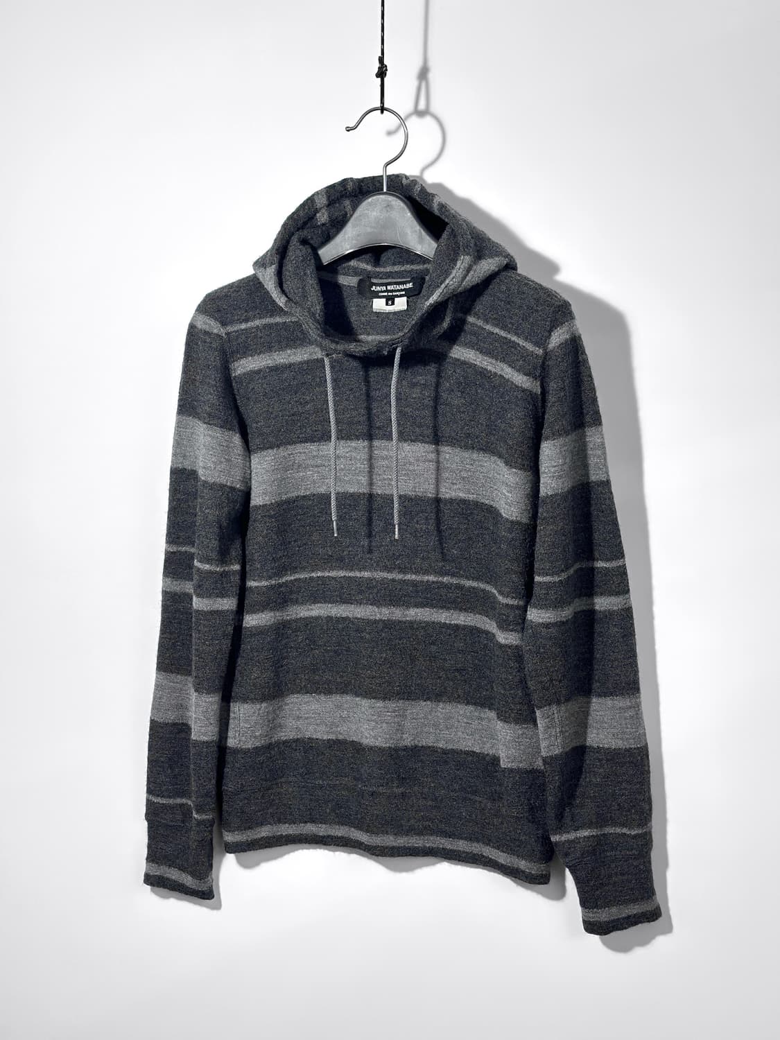 2011 AD 준야 와타나베 꼼데 가르송 스트라이프 울 니트 후디 상품이미지1