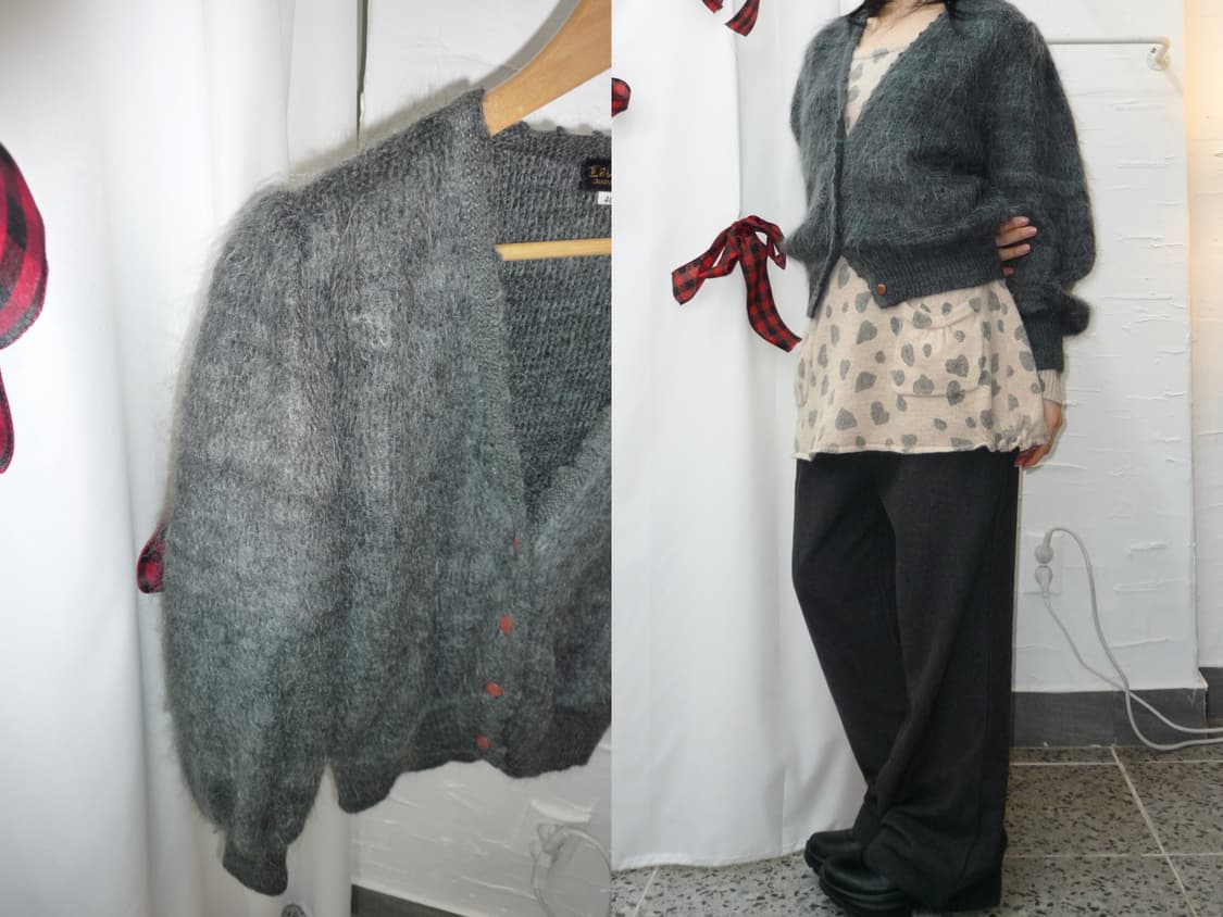 mist puff knit cardigan 상품이미지1