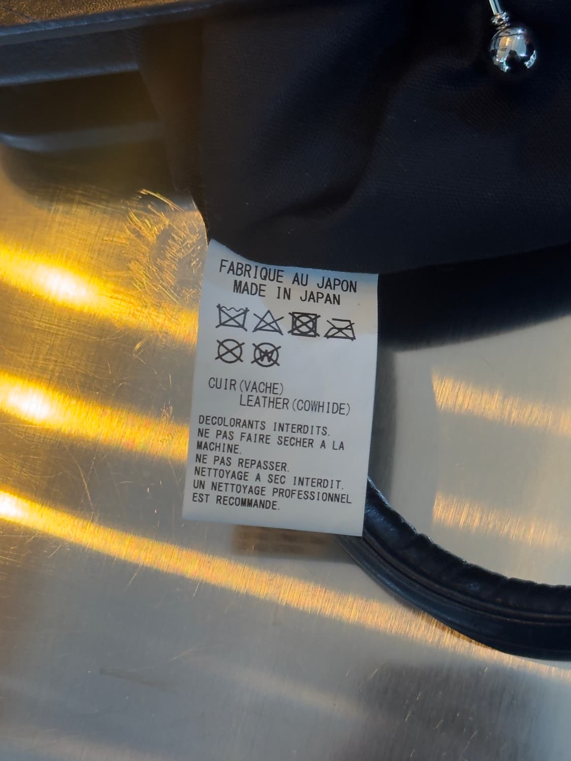 요지야마모토 Y's 블랙 메탈 클래스프 백 상품이미지4