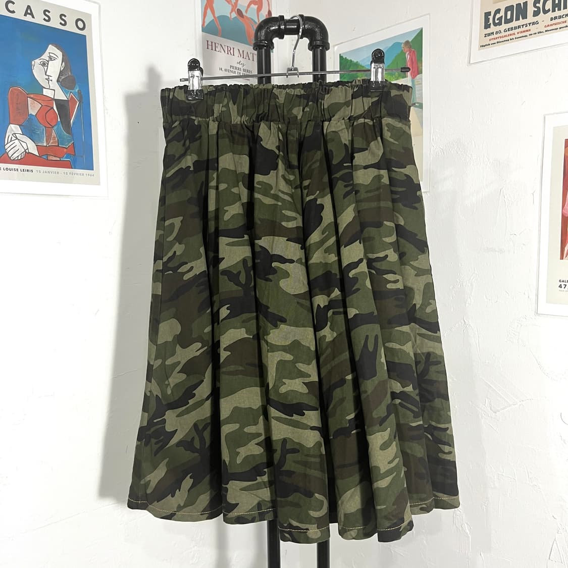 카모 밴딩 스커트 상품이미지1