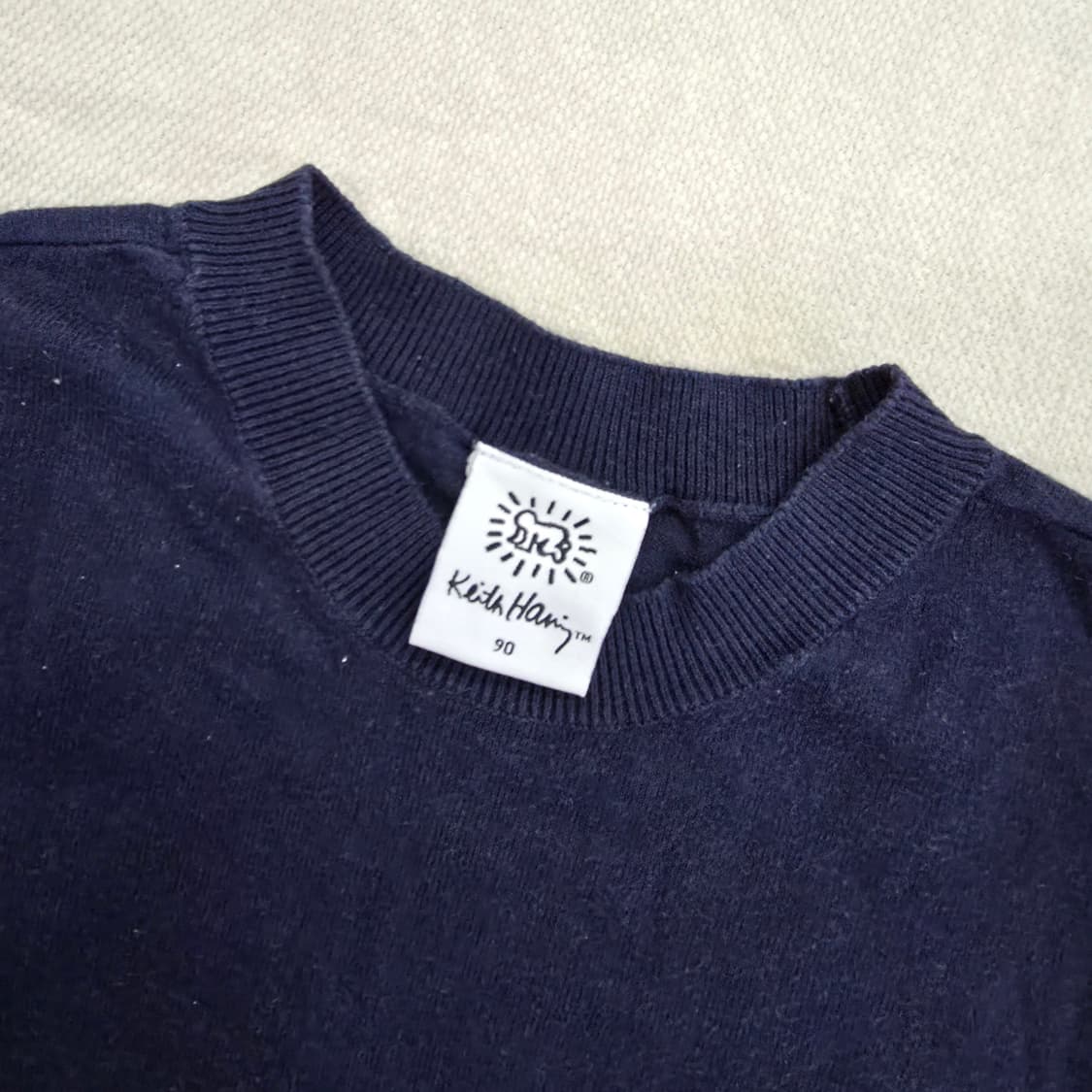 [90] 키스 해링 하트로고 와펜 니트 스웨터 1223J1 상품이미지3