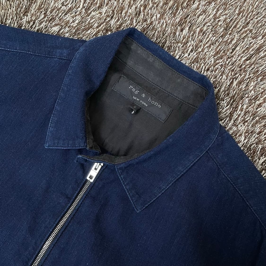 랙앤본 rag&bone 진청 데님 지퍼 셔츠 자켓 S 상품이미지2