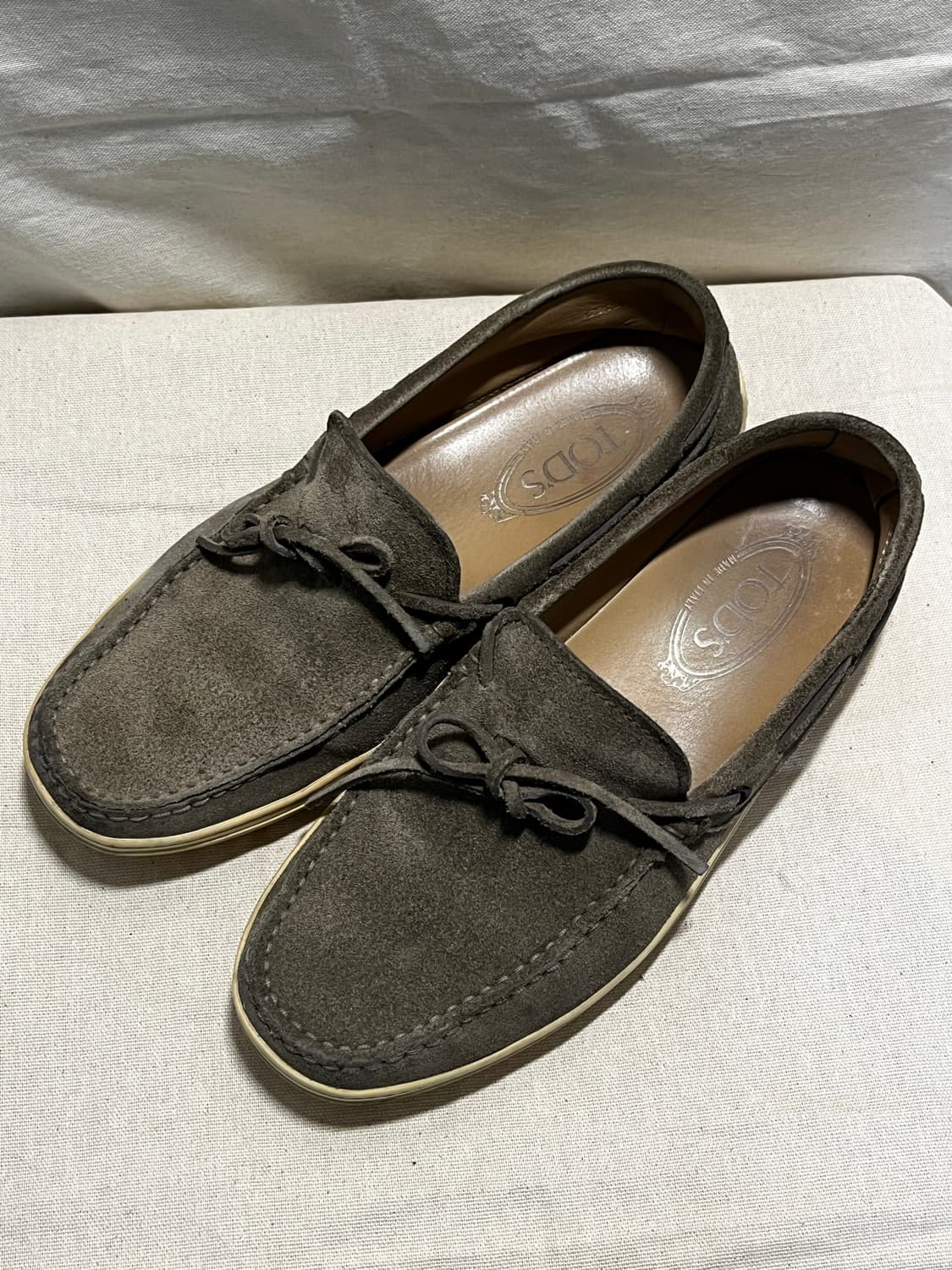 [TOD'S] 토즈 오리지널 스웨이드 모카신 로퍼 다크브라운 (250-2 상품이미지3