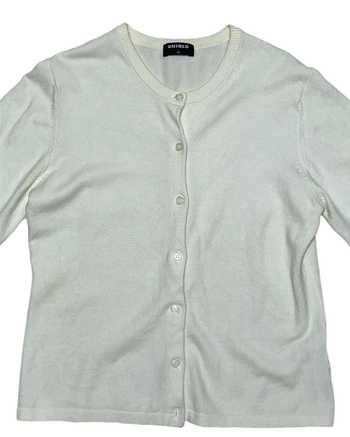 Uniqlo white cardigan 상품이미지2