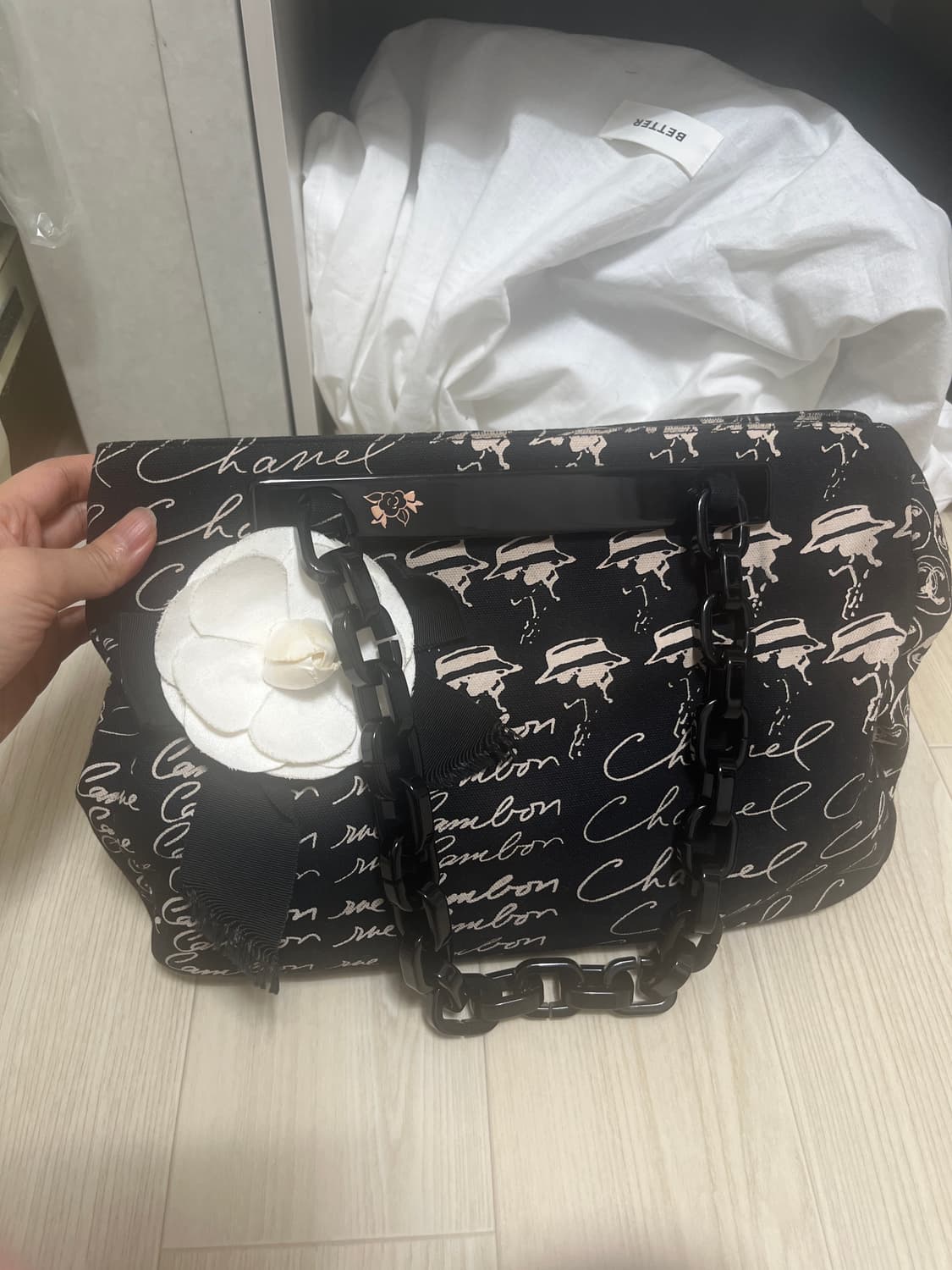 샤넬 패브릭 숄더백 RUE 상품이미지2