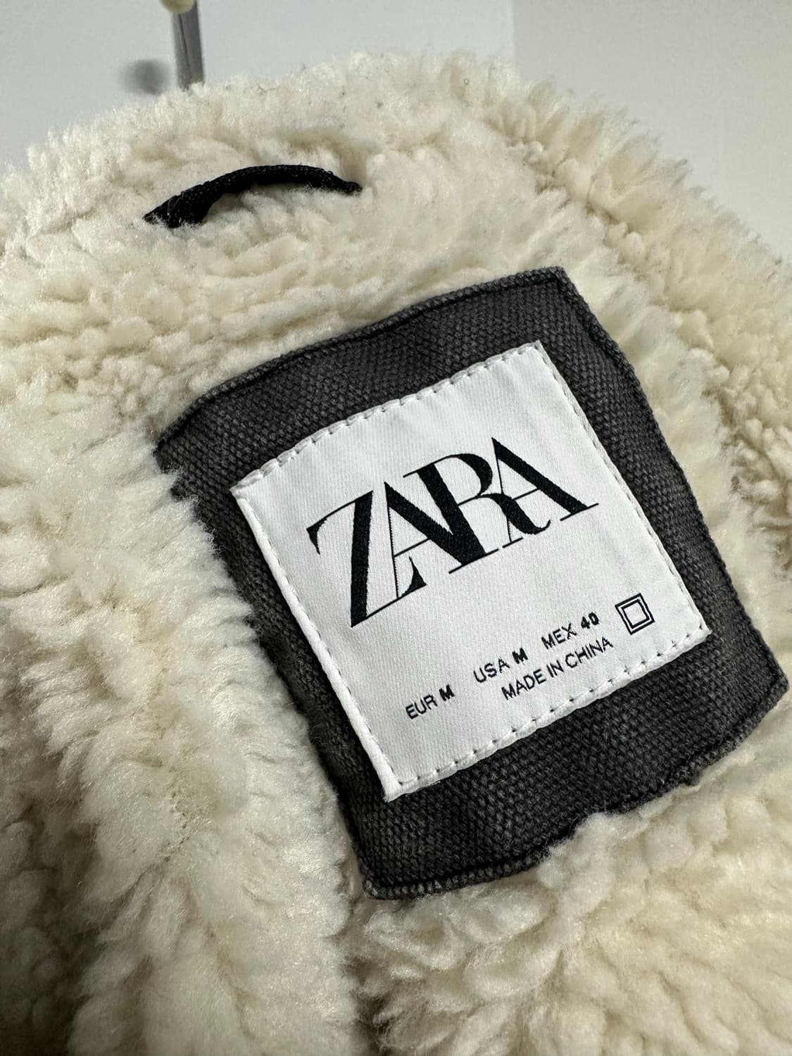 자라 페이크 시어링 워시드 자켓 상품이미지3