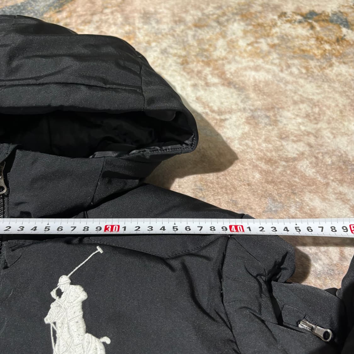 폴로 화이트 빅포니 후드패딩 상품이미지6