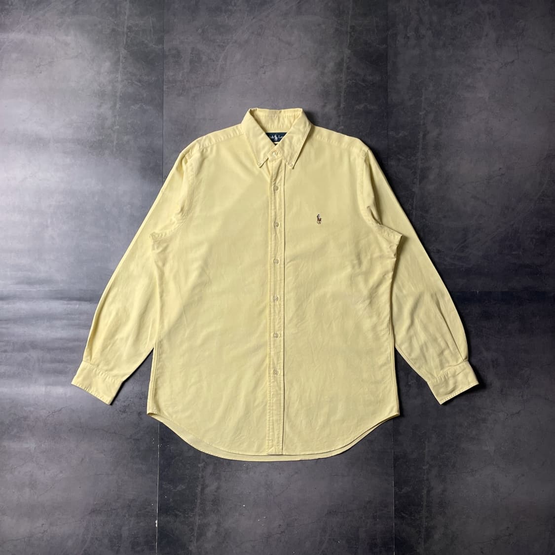 RALPH LAUREN 랄프로렌 빈티지 옐로우 코튼 셔츠 A00695 상품이미지1