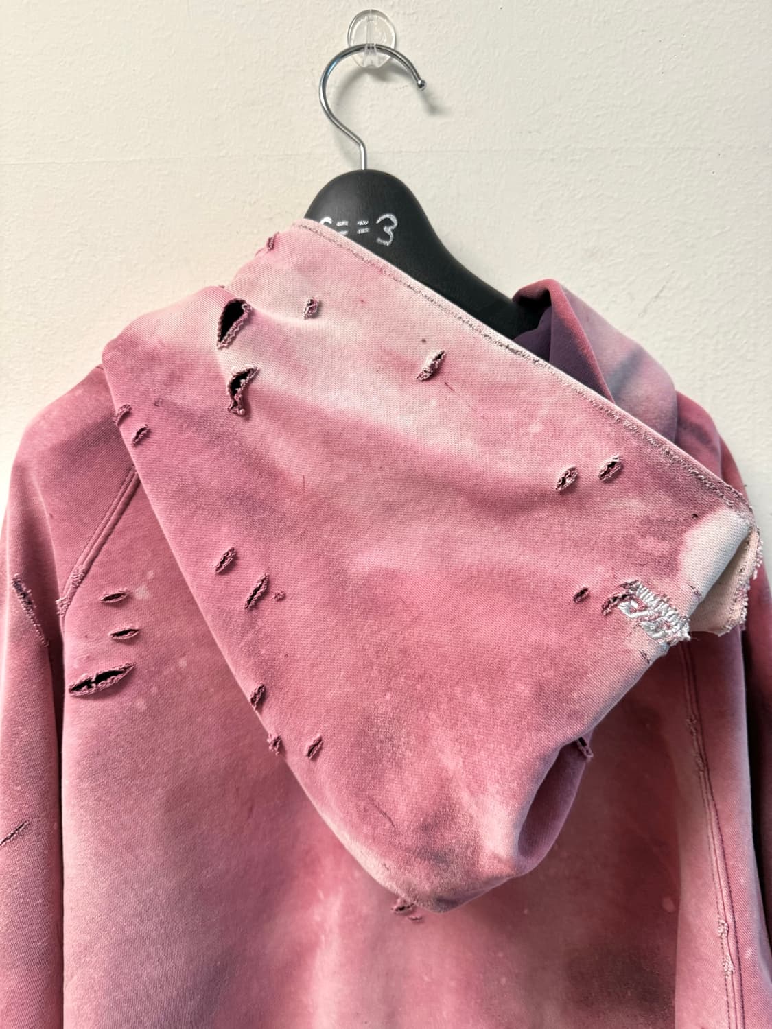 (색감 탑)Distressed faded custom hoodie zip 상품이미지8