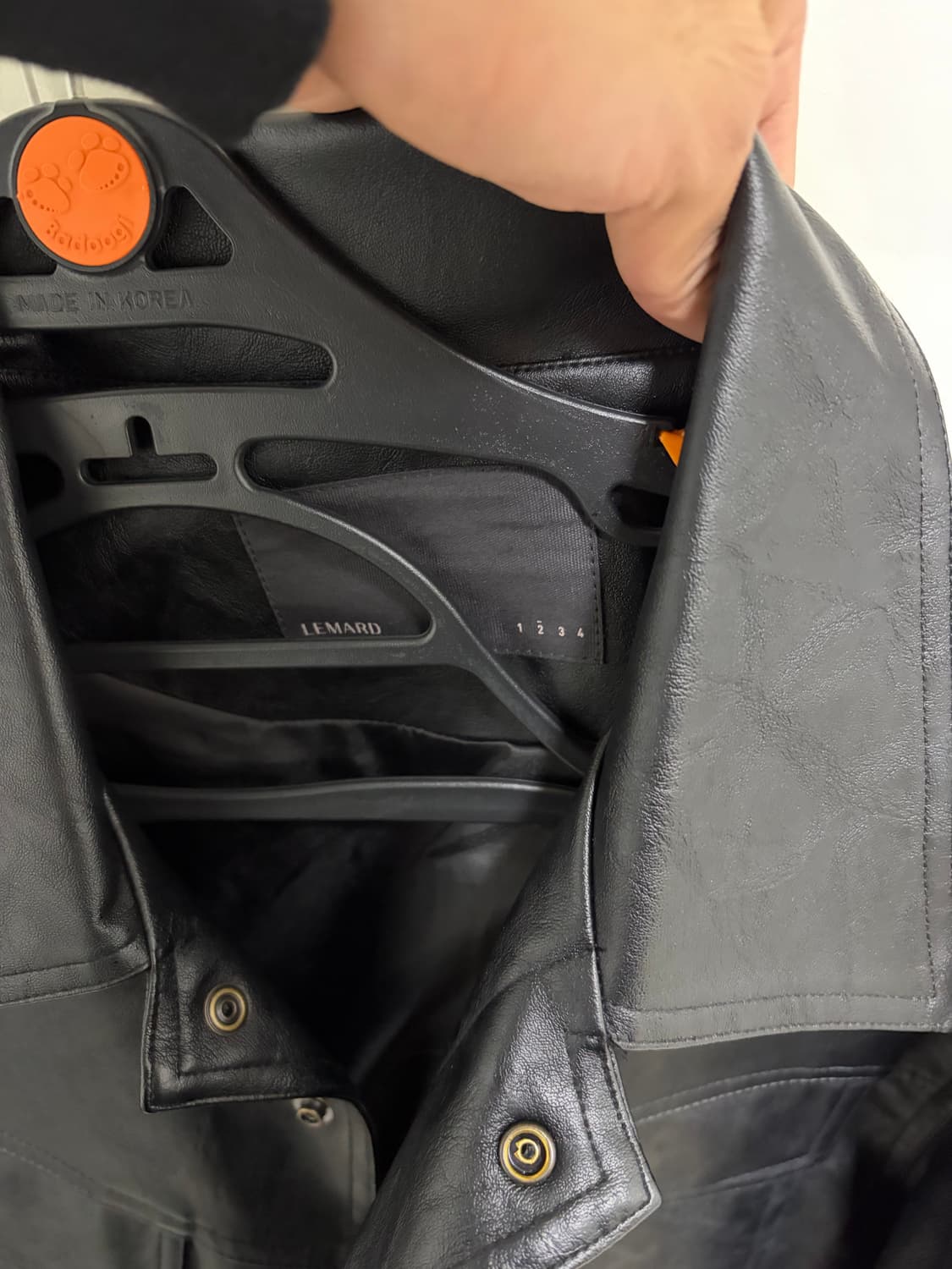 LEMARD 페이크 레더 가죽 자켓 2사이즈 상품이미지2
