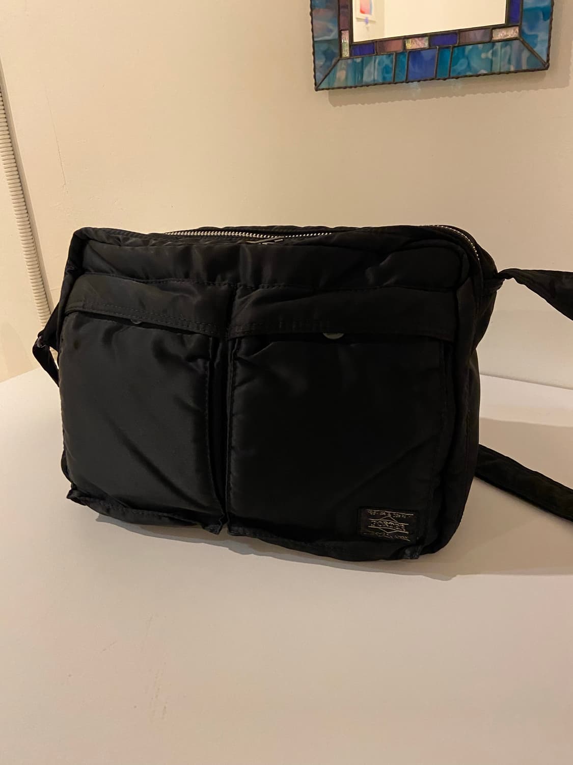 요시다포터 탱커 블랙 숄더백(L) 상품이미지2