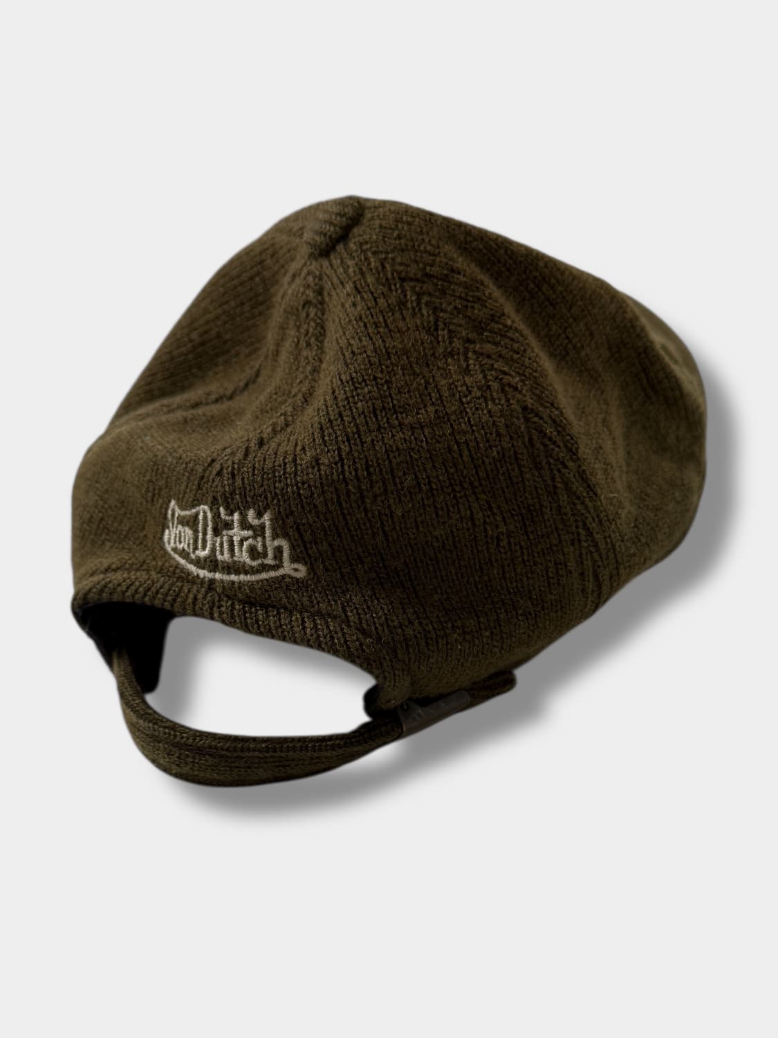본더치 00‘s 브라운 카키 울 니트 코듀로이 볼캡 상품이미지5