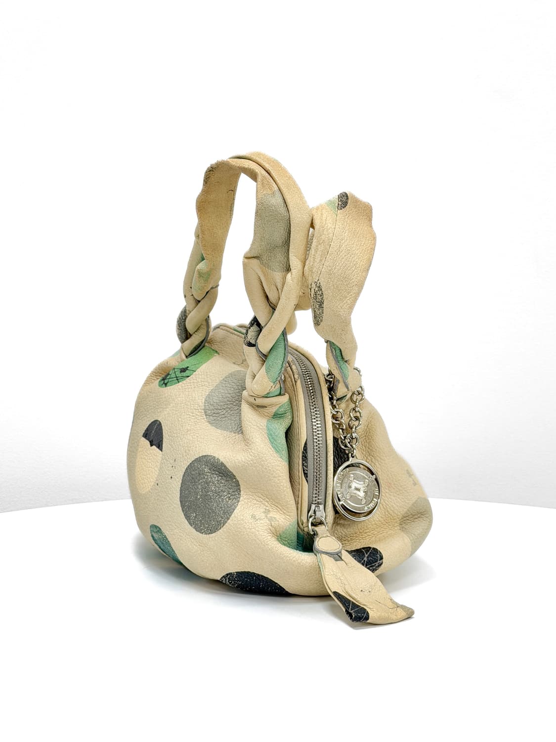 셀린느 크루즈 2008 뱅크 스왈로우 프린트 레더 토트백 상품이미지1