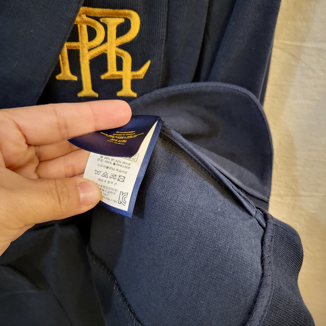 폴로 랄프로렌 로고 네이비 블레이저 자켓 상품이미지5
