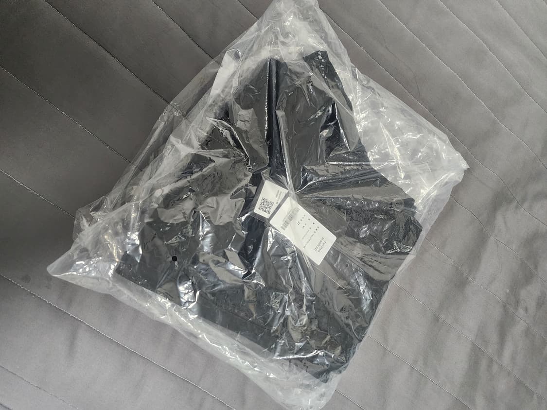 새제품 31) 무탠다드 레귤러 핏 히든 밴딩 치노 팬츠 블랙 상품이미지7