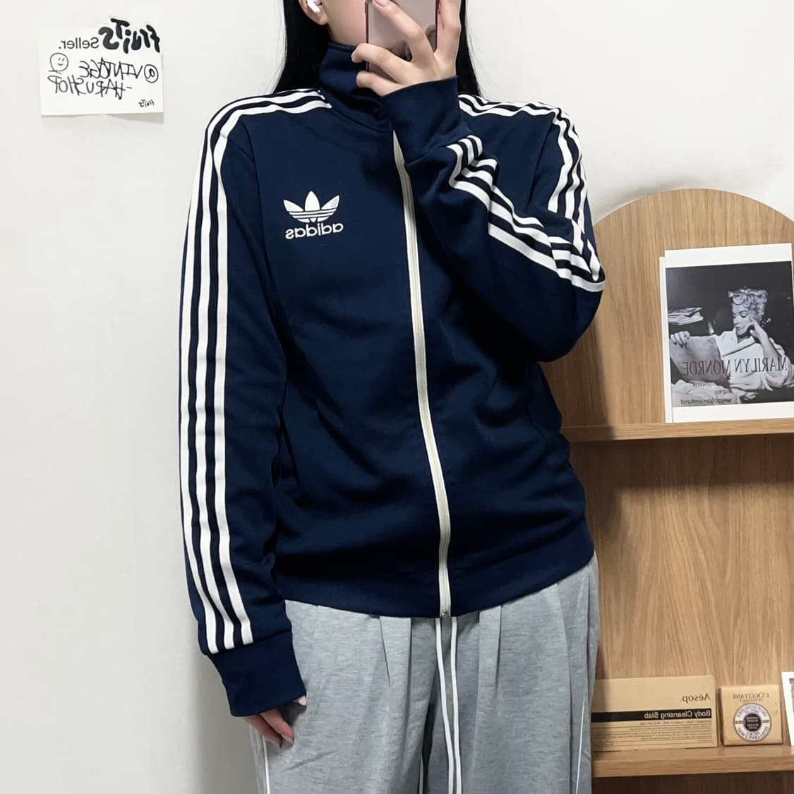 [정품] 아디다스 네이비 유로파 트레포일 져지 [ 90 ] 상품이미지3