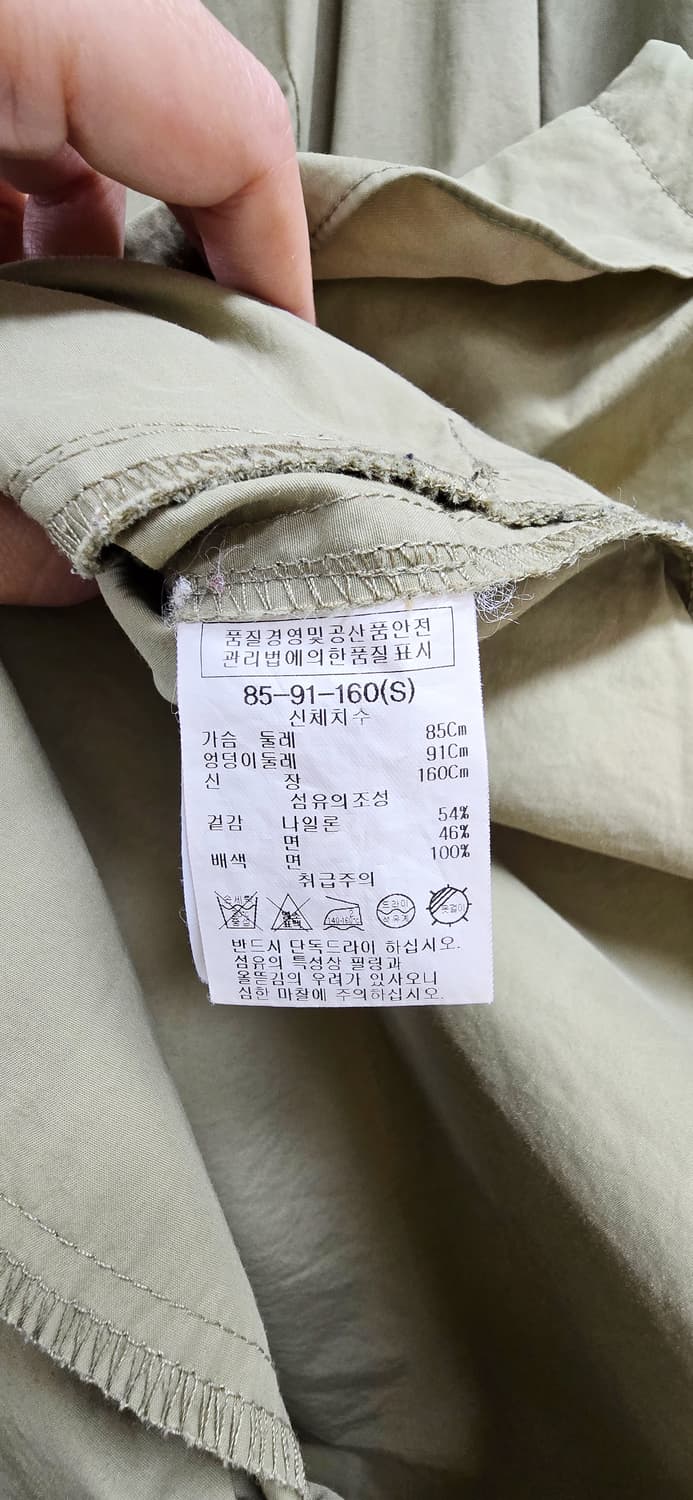 [S] 리스트 카키 셔츠형 바람막이 자켓 상품이미지6