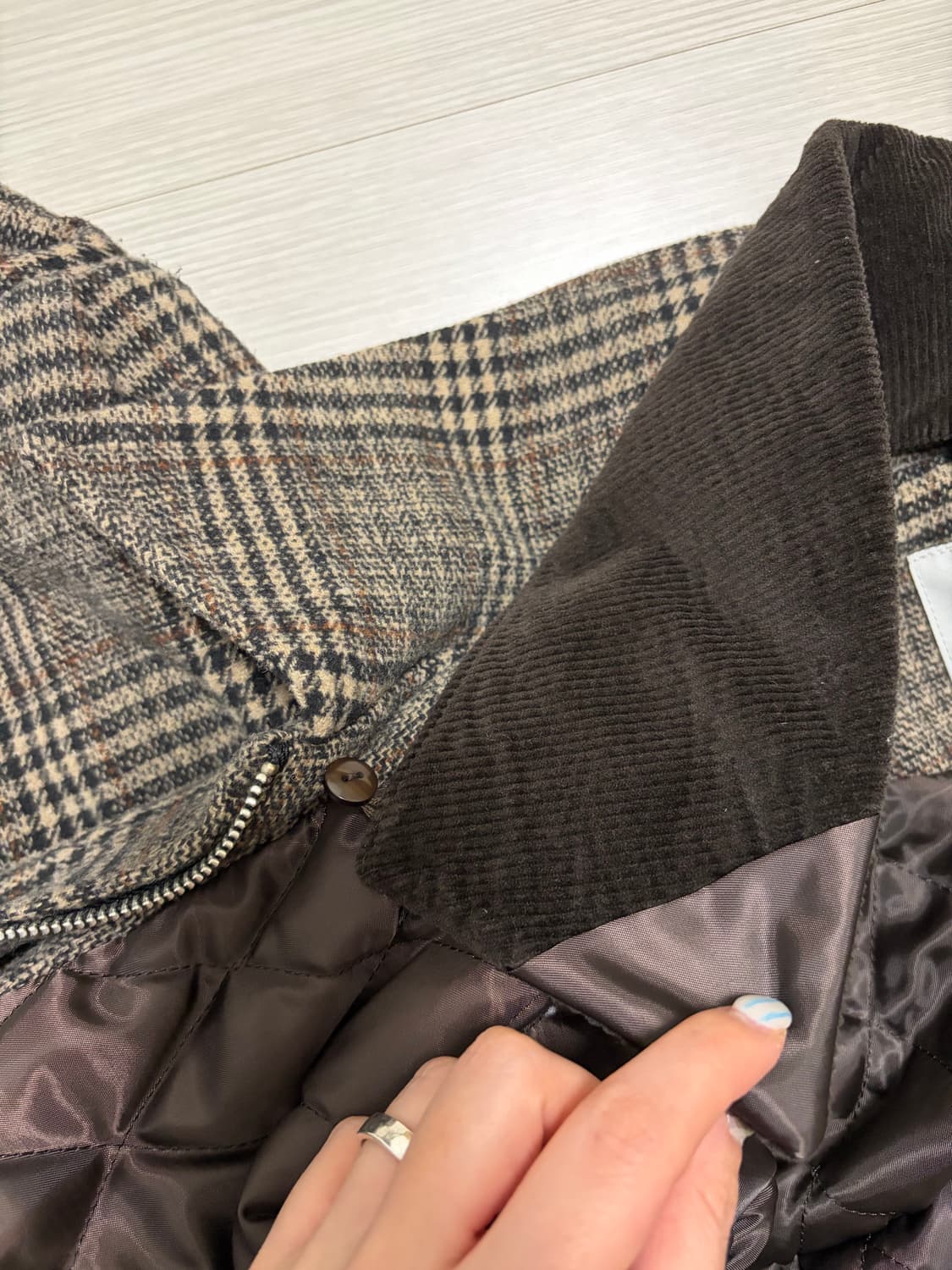 에잇세컨즈 빈티지맛 체크 자켓 상품이미지6