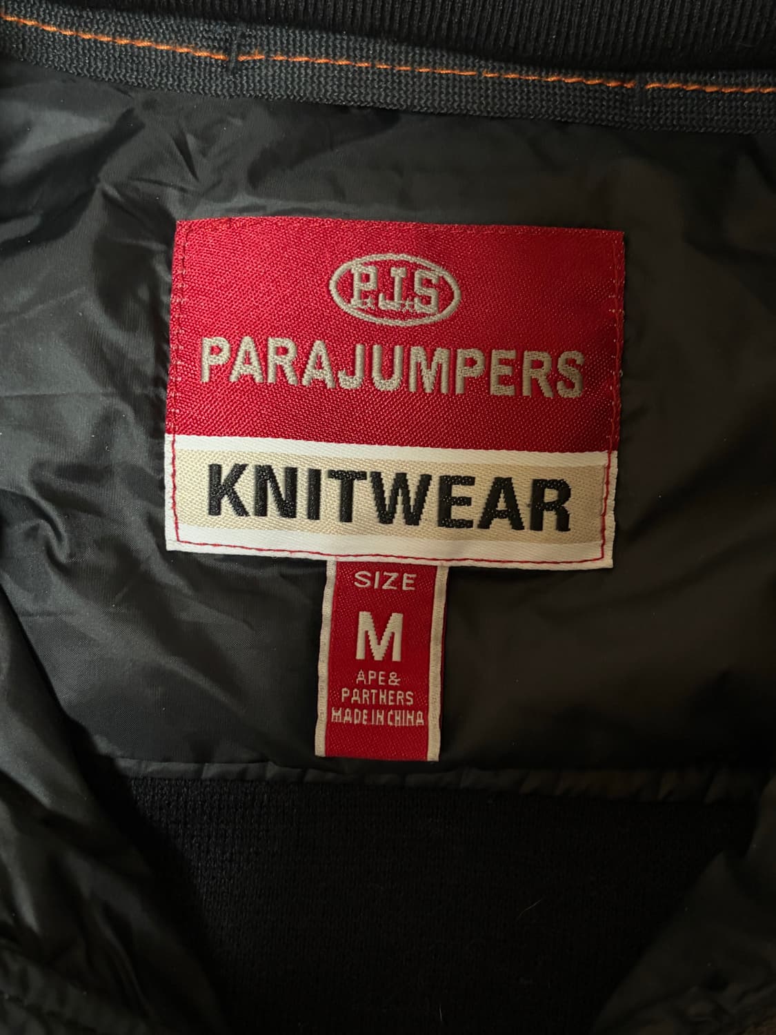 {황금매물} 파라점퍼스 니트 경량패딩 m 상품이미지4