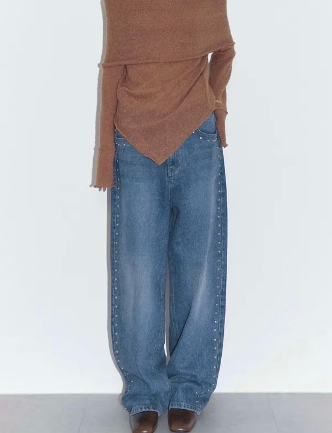 폴리수엠 스터드 데님 1size 상품이미지1