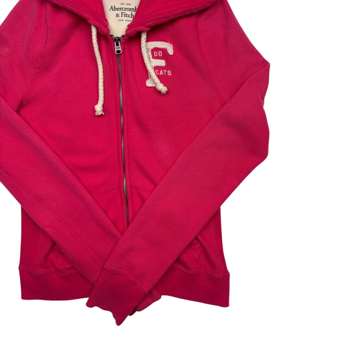 아베크롬비 y2k 빈티지 핑크 후드집업 M  상품이미지3