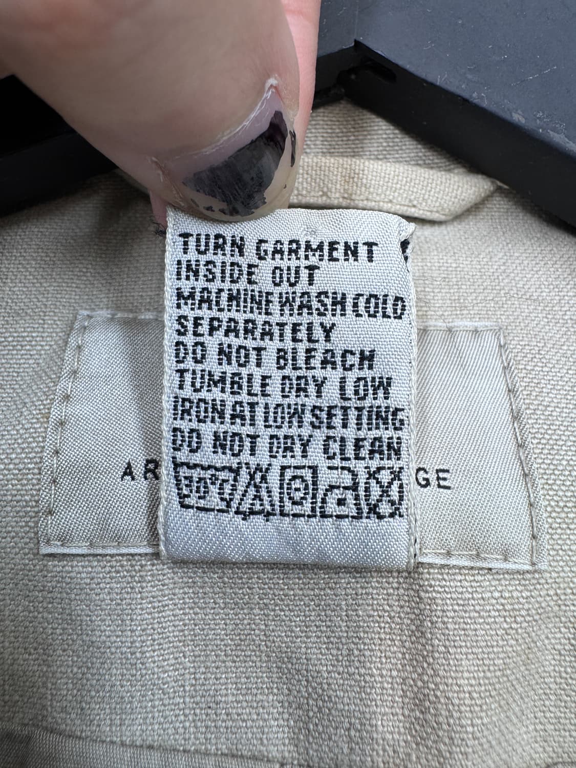 아르마니 익스체인지 투웨이 워시드 코튼 바이커 자켓 상품이미지6