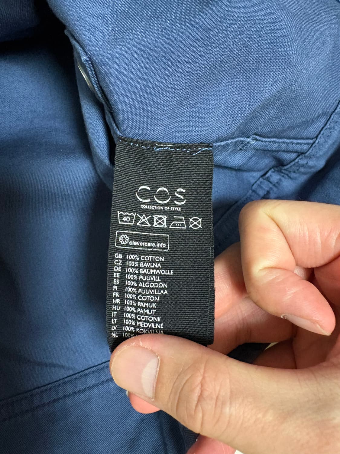 Cos 코스 네이비 포켓 자켓  상품이미지3