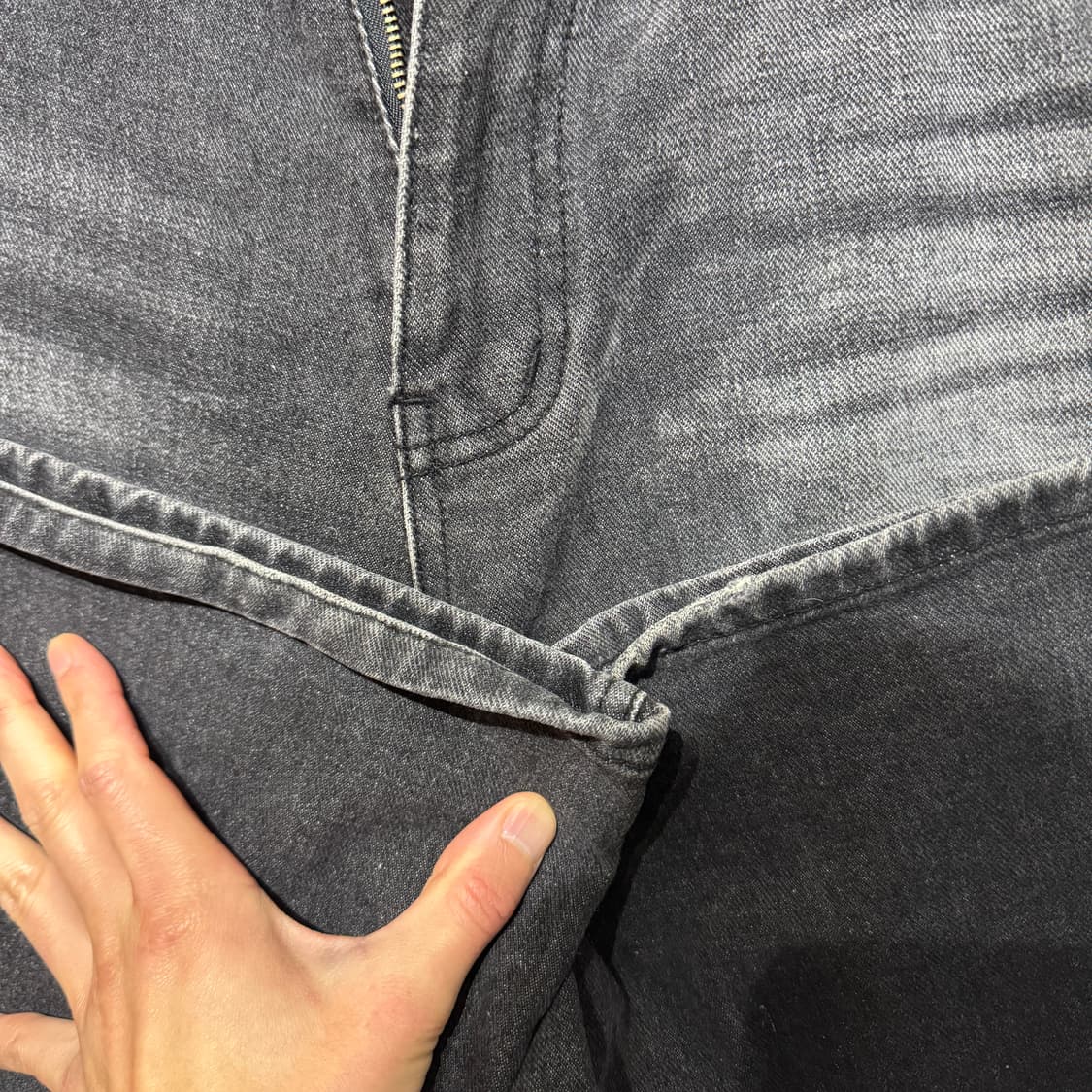 Dnsr 시그니처 와이드데님 블랙 XL 상품이미지6