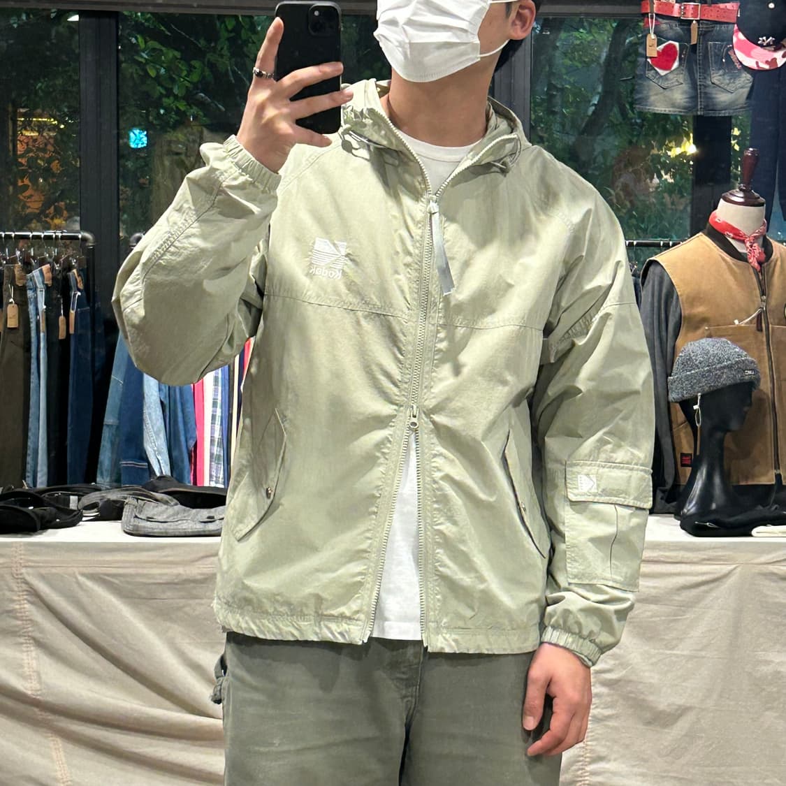 L) 코닥 어패럴 후드 바람막이 자켓 2way지퍼 상품이미지10